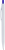 Ручка IGLA COLOR Белая с синей кнопкой 1033.01
