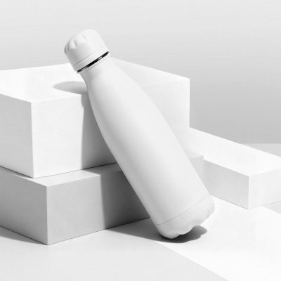 Вакуумная термобутылка Vacuum bottle C1, soft touch, 500 мл, белый