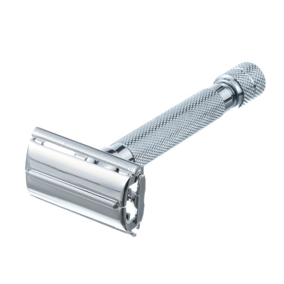 Станок Т-образный для бритья ERBE «Tradition», нержавеющая сталь, хромированное покрытие, серебристый цвет, в картонной коробке