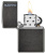 Зажигалка ZIPPO Logo с покрытием Gray Dusk, латунь/сталь, серая, матовая, 38x13x57 мм