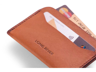 Картхолдер Отра, оранжевый , размер С лого