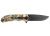 Нож складной Stinger, 92 мм, (чёрный), материал рукояти: пластик (жёлто-зелёный камуфляж)