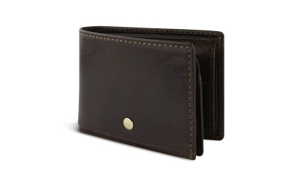 Портмоне BUGATTI НЕАПОЛЬ | NEAPLES, с защитой данных RFID, коричневое, натуральная воловья кожа, 10х2х7,2 см