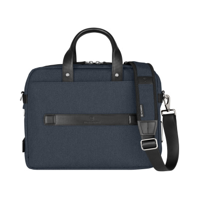 Портфель VICTORINOX Architecture Urban2 Briefcase 15'', синий, полиэстер/кожа, 42x13x31 см, 16 л