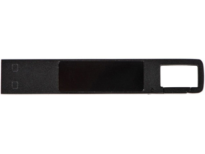USB 2.0- флешка на 32 Гб c подсветкой логотипа Hook LED, темно-серый, белая подсветка , размер 32ГБ
