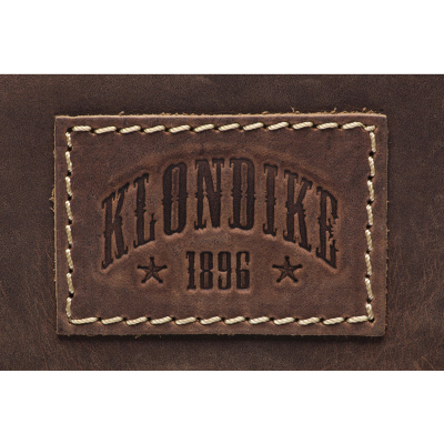 Сумка KLONDIKE Native, натуральная кожа в коричневом цвете, 44 х 10 х 33 см