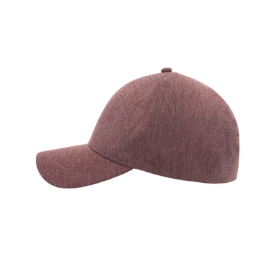 Бейсболка"Uni-Cap Piquet", без панелей и швов,бордовый, 83% полиэстер 15% вискоза 2%эластан 190 г/м2