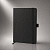 Блокнот ColorNote Black, твердая обложка A5, 80 листов, черный