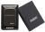 Зажигалка ZIPPO Classic с покрытием Ebony™, латунь/сталь, чёрная с логотипом, глянцевая, 38x13x57 мм