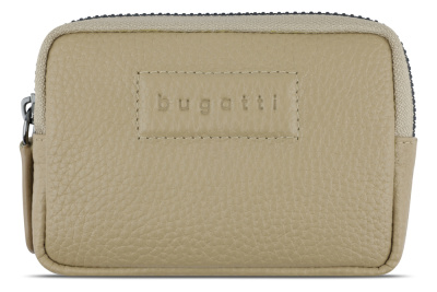 Ключница BUGATTI ЭЛЬЗА | ELSA, с защитой данных RFID, песочного цвета, воловья кожа/полиэстер, 11х2х7 см