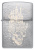 Зажигалка ZIPPO Замок черепа с покрытием матовый хром | Skull Castle Design Brushed Chrome, латунь/сталь, серебристая, 38x13x57 мм