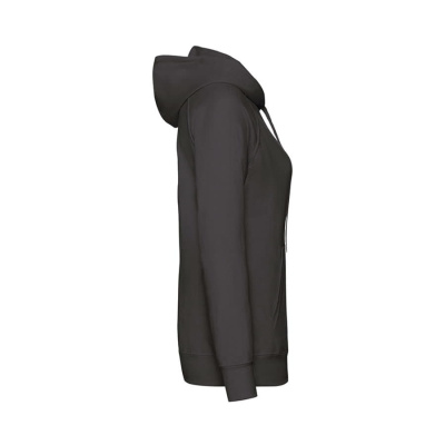Толстовка женская "LIGHTWEIGHT", черный_S, 80% хлопок, 20% полиэстер, 240 г/м2