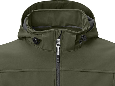 Куртка софтшел Ланглей мужская, зеленый лесной , размер 3XL