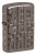 Зажигалка ZIPPO Reverse Carve с покрытием Black Ice®, латунь/сталь, чёрная, глянцевая, 38x13x57 мм