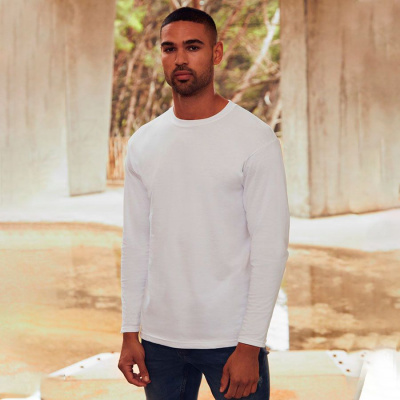 Футболка "Super Premium Long Sleeve", белый, XL, 100% х/б, 190 г/м2
