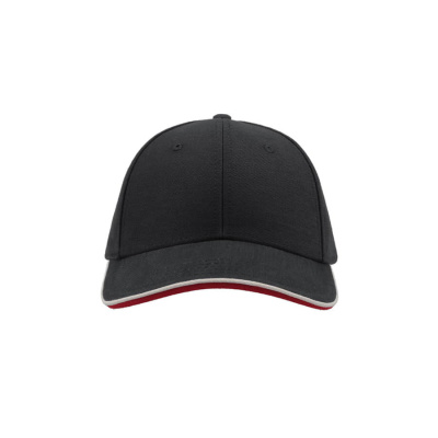 Бейсболка "PIPING SANDWICH", 6 клиньев, металлическая застежка, темно синий; 100% хлопок, 320 г/м2