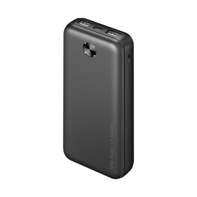 Внешний АКБ NRG Power V2 10000 мА-ч, 2A, 2xUSB, черный, Deppa , размер 10000 mAh