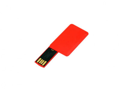USB-флешка на 8 Гб в виде пластиковой карточки, красный , размер 8ГБ