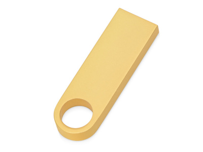 USB 2.0-флешка на 64 Гб с мини чипом и круглым отверстием, золотистыйй , размер 64ГБ
