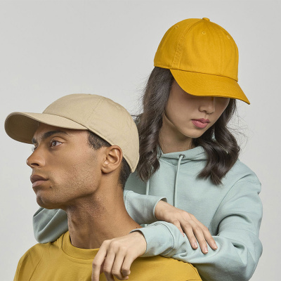 Бейсболка "DAD HAT-S", 6 клиньев, металлическая застежка, мятный, 100% хлопок, 270 г/м2