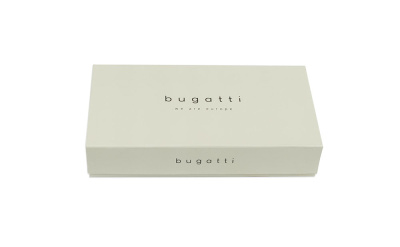 Ключница BUGATTI СИНА | SINA, голубая, воловья кожа/полиэстер, 13х1,5х7 см