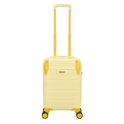 Чемодан TORBER В Отпуск, желтый, ABS-пластик, 36 х 22 х 55 см, 31 л, 2,4 кг