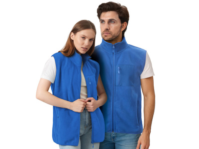 Жилет флисовый Trondheim унисекс, синий классический , размер 3XL