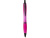 Nash шариковая ручка из переработанного пластика с черной отделкой (черные чернила) -Фуксия