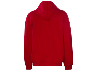 Толстовка оверсайз с капюшоном на молнии Monaco, красный , размер XS-S