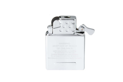 Газовый вставной блок для широкой зажигалки Zippo, одинарное жёлтое пламя, нержавеющая сталь