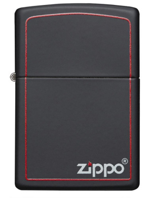 Зажигалка ZIPPO Classic с покрытием Black Matte, латунь/сталь, чёрная, матовая, 38x13x57 мм