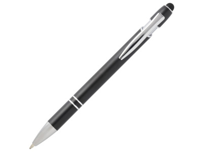 Kish шариковая ручка с серебристой отделкой - сплошной черный (синие чернила) , размер синие чернила