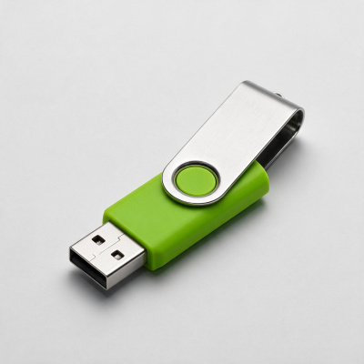 Флеш-карта USB 2.0 16 ГБ Флэш С1, зеленое яблоко , размер 16ГБ