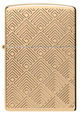 Зажигалка ZIPPO Armor® с покрытием High Polish Brass, латунь/сталь, золотистая, 38x13x57 мм