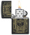 Зажигалка ZIPPO Lines Design с покрытием Black Matte, латунь/сталь, черная, матовая, 38x13x57 мм