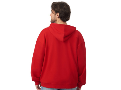Толстовка оверсайз с капюшоном на молнии Monaco, красный , размер XS-S