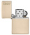 Зажигалка ZIPPO Classic с покрытием Flat Sand, латунь/сталь, бежевая, глянцевая, 38x13x57 мм