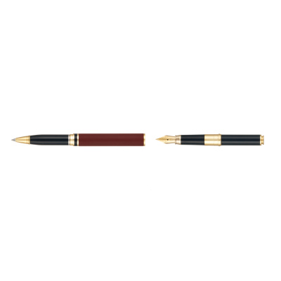 Ручка 2 в 1 шариковая и перьевая Pierre Cardin коллекция «2 в 1 | COMBI PEN», цвет - терракотовый. Упаковка Е