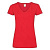 Футболка "Lady-Fit V-Neck T", красный_M, 95% х/б, 5% эластан, 210 г/м2