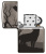 Зажигалка ZIPPO Wolves Design с покрытием Black Ice®, латунь/сталь, чёрная, глянцевая, 38x13x57 мм Зажигалка ZIPPO Wolves Design с покрытием Black Ice®, латунь/сталь, чёрная, глянцевая, 38x13x57 мм