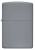 Зажигалка ZIPPO классическая со светло-серым покрытием | Classic Flat Grey, латунь/сталь, серая, глянцевая, 38x13x57 мм Зажигалка ZIPPO классическая со светло-серым покрытием | Classic Flat Grey, латунь/сталь, серая, глянцевая, 38x13x57 мм