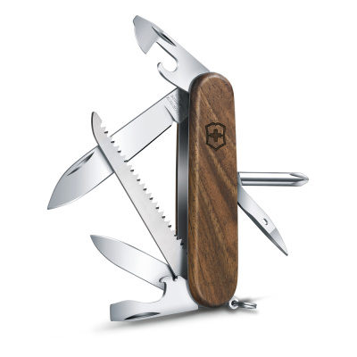 Нож перочинный VICTORINOX Hiker, 91 мм, 11 функций, деревянная рукоять