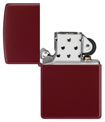 Зажигалка ZIPPO классическая с покрытием мерло | Classic Merlot, латунь/сталь, бордовая, глянцевая, 38x13x57 мм