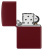 Зажигалка ZIPPO классическая с покрытием мерло | Classic Merlot, латунь/сталь, бордовая, глянцевая, 38x13x57 мм
