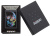 Зажигалка ZIPPO Цветной череп с черным матовым покрытием | Colorful Skull Design Black Matte, латунь/сталь, черная, 38x13x57 мм
