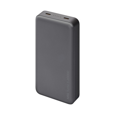 Внешний АКБ NRG Turbo S 20000 mAh, 20Вт, графит, Deppa , размер 20000 mAh