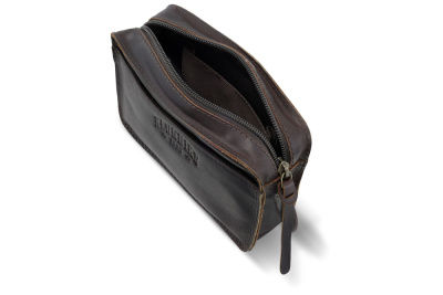 Сумка через плечо KLONDIKE RUSH «Allison», натуральная кожа в темно-коричневом цвете, 18 х 14 х 5 см