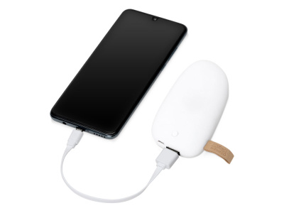 Внешний аккумулятор в форме камня Stone, 5200 mAh, белый , размер 5200 mAh