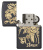 Зажигалка ZIPPO Skull Design с покрытием Black Matte, латунь/сталь, черная, 38x13x57 мм