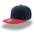 Бейсболка "SNAP BACK", 6 клиньев, пластик. застежка, синий с красным, 100% п/э,100% х/б, 400 гр/м2